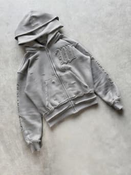Trendy Creative Applique Letter Print Double Hat Design Women's Clothing Zippered Hoodie Loose Casual y2k hoodie girlfriend