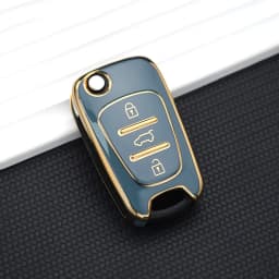 For KIA RIO Soul Optima Ceed K2 K3 K5 Pride For Hyundai Elantra Accent i20 i30 ix35 Car Flip Key Case Cover Shell Fob Keychain