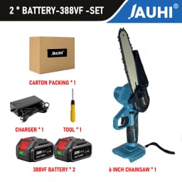 6inch Electric Chainsaw Rechargeable Small Wood Spliting Cordless Chain Saw One-handed Woodworking Tool for Garden Tools