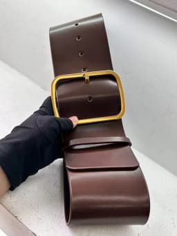 DEAT Fashion Women's Head Layer Cowhide Belt Adjustable Metal Buckle Waistband Clothes Accessory Winter 2024 New Tide 7AB2912