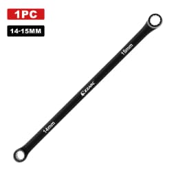 EZARC Extra Long Box End Wrench Metric Combination Durable Aviation Spanner CRV 8mm-19mm Chrome Vanadium Steel Repair Tool 1PC
