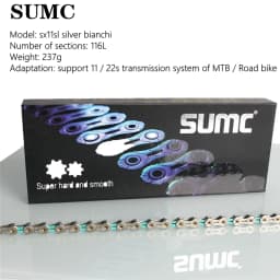 SUMC X11SL X12SL Bicycle Chain Speed MTB Road Bike Diamond Chains Ultralight Mountain Bicycle 11 12S Chains Fit for Shimano Sram