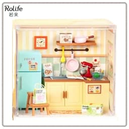 New Original Rolife Super World DIY Wooden Mini House Scene Assembly Toy Model Blind Box Prop Landscape Children's Gift in Stock