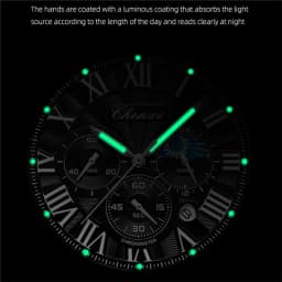 CHENXI 973 Man Quartz Wristwatch Waterproof Luminous Chronograph Multi-function Moon Phase Men's Watches часы мужские