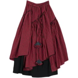 TIYIHAILEY-Women's Plaid Irregular Skirts, Long Maxi, Elastic Waist, Cotton Linen, Chinese Style, S-2XL, Autumn, New 2026