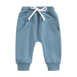 Baby Boys Sweatpant Elastic Waist Drawstring Solid Spring Fall Jogger Trousers with Pockets for Casual Daily