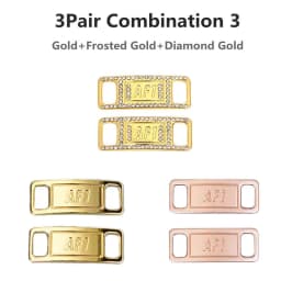 Sneaker Laces Buckle Combination AF1 Diamond Shoe Charms Quality Metal Shoelaces Decorations Air Force 1 Shoes Accessories
