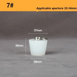 Silicone Rubber Tapered Plug 16 to 66mm Solid Bungs Stopper with Stainless Steel D Ring for Kitchen Bathroom Laundry Sink