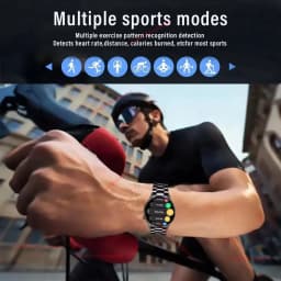 2026 New Smart Watch Men AMOLED HD Screen GPS Motion Trajectory Heart Rate Bluetooth Call SmartWatch Waterproof Android iOS Ht30