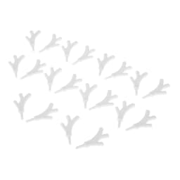20Pcs Mini Plastic Branch Antlers Staghorns Snowman's Hands DIY Ornament Christmas Festival Holiday Party Crafts Home Decoration