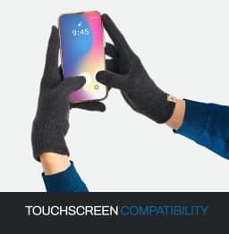 Unisex 100%Merino Wool Glove Liner with Touch Screen Technology Wool Winter Gloves for Skiing Cold Weather Warm Moisture Wicking