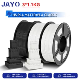 JAYO 3.3KG High Speed Matte  PLA=PLA Classic Filament 1.75mm 30mm/s - 600mm/s Print Range High Flow Speedy PLA Printer Filament