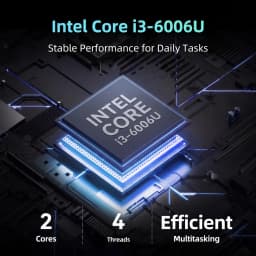 2026 New Mini PC Intel Core I3 6006U Windows 11 Pro Compact Silent Triple Display Type C HDMI Expandable Memory For Office Home