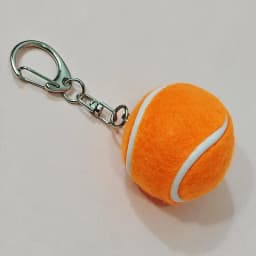 1Pcs Mini Tennis Ball Keychains With Vibrant Assorted Colors And Metal Clasps For Backpack Decor Tennis Lovers Small Gifts