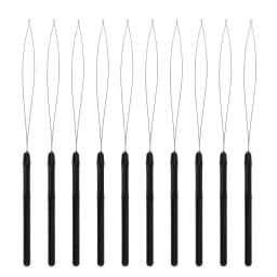 100 Pieces Hair Extension Tools and Bead Device Tool for Hair or Feather Extensions Supplies,DIY Wig Hook Tool Loop Tools