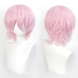 35cm Short Black Spiky Cosplay Wig Pre-Teased Crown Heat Resistant Synthetic Wig Layered Flipped-out Universal Anime Wig