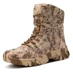 Men Tactical Boot Waterproof Army Work Unisex Climbing Hiking Shoes Anti-Slip Motorcycle Hunting Safety Desert Boot High Quality