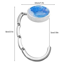 NEW Foldable Handbag Hook Marble Pattern Portable Briefcase Hanger Durable Creative Purse Hook for Women for Table