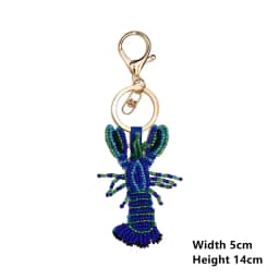 Cute Conch/Starfish/Crab/Seashell Appliques Embroidered Beaded Decals Keychains DIY Bags Charms Ocean-theme Hanging Ornament
