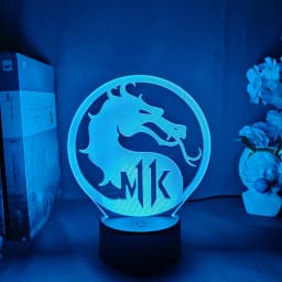 Mortal Kombat 11 Dragon Logo Night Light Led Touch Sensor Color Changing Nightlight for Kids Child Gaming Room Setup Cool Stuff