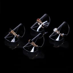 Transparent Jewelry Ring Display Stand Organizer Bague Round Holder Sheet Store Rings Presentation Showcase Wholesale 50pcs/lot