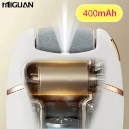 White Foot Grinding Machine, USB Charging, Easy to Carry and Use, Remove Dead Skin and Calluses from Feet