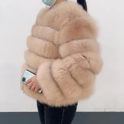 100% Natural Fur Jacket Real Fur Coat Winter Jacket Women Natural Fox Fur Luxury Fashion 50cm Short Jacket Wholesale Hot 2022