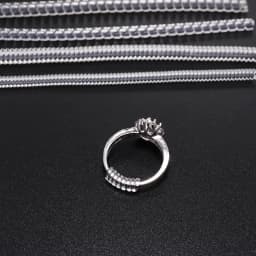 4pcs/lot Transparent Spiral Based Ring Tools Spring Coil Ring Size Adjuster Guard Tightener Reducer Resizing Tool For Jewelry