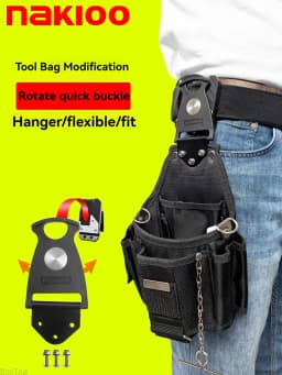 Tool Belt Bag Rotary Hang Up Quickly Conversion Parts for Tajima Universal Accessories