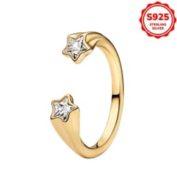 2026 Hot Selling 925 Silver Multi-Color Sun and Moon Heart-Shaped Ring for Women's Party Exquisite Jewelry Gift