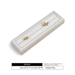 Yinbeini Velvet Ring Display Stand Single Row Ring Ear Stud Storage Organizer Jewelry Shop Showcase Props TB045