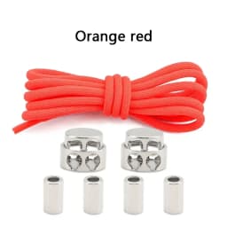 1Pair Lock Shoe laces Without ties Metal Buckle Laces Round Elastic Laces Sneakers Kids Adult No Tie Shoelaces Shoes Accessories