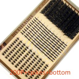 30rows Lash Clusters DIY Spiky Cluster Lashes Mixed Styles Fluffy Volume Clusters Lashes Fluffy Individual Eyelashes Extension