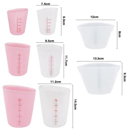 125/250/500ml Silicone Measuring Cup Tools With Scale DIY Gypsum Plaster Epoxy Resin Glue Mixing Cup Tools For Jewelry Making