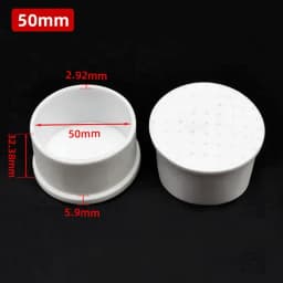 10mm-50mm Round White End Cap Silicone Rubber Blanking Stopper Cover