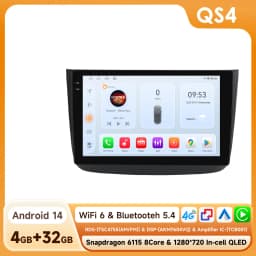 Hizpo Android 14 Car Multimedia Player For Mercedes-Benz Viano 2 W639 2003 - 2015 Carplay 360Camera By Snapdragon 6115