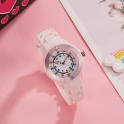 Children Kids Waterproof Shockproof Durable Silicone Strap Quartz Watches for Boys Girls Soft Sports Student Gift Color Option