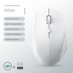KEBIDUMEI Bluetooth 5.2 Wireless Mouse Dual Mode 1600DPI Gaming Mouse 6 Button Rechargeable Silent Mice Computer Accessories