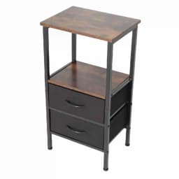 NEW Night Stand for Bedroom Night Stand for Bedroom MDF Carbon Steel Bedside Table with 2 Drawers for Living Room Dorm