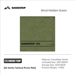 ShineTrip 05 Series Tactical Picnic Mat Ultrasonic Moisture-proof Mat Waterproof Portable Park Floor Mat Tent Durable Floor Mat