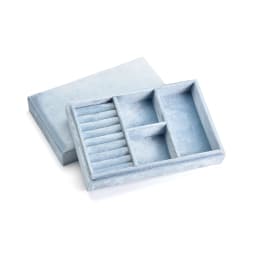 TAIMY Velvet Personalized Custom Logo Jewelry Box Storage Jewellery Tray Dressing Table Organizer