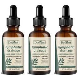 Lymphatic Drainage Drops 60ml Supplement Help Bloat Relief & Immune System Health with Cleavers,Red Clover and Stillingia Root