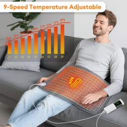 Microplush Electric Heating Pad Winter Warmer Washable Blanket for Abdomen Waist Back Thermal Mat Back Brace Support