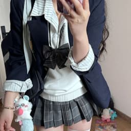 Japanese Black Gray Plaid Jk Skirts Y2k High Waist Pleated A-line Skirt for Women 2026 Summer New All-match Faldas Mujer