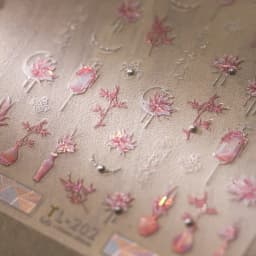 1pcs 5D Diamond Japanese White Lace Bow Nail Art Stickers Pearl Rhinestones Nail Decoration Adhesive Decals Slider DIY Accessory