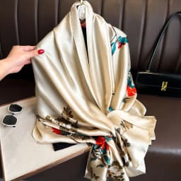 Luxury Design 180X90CM Long Shawls Beach Women Square Scarves Popular The Four Seasons Bandanna Sunscreen New Style Silk Scarf