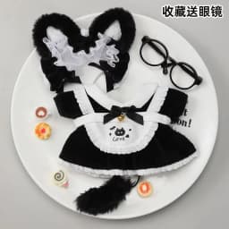Long black hair 20cm girl replace Clothes Plush Idol Doll Clothes Kids Stuffed Animal Cute Cartoon Fans toys Gift dolls