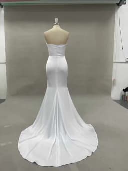 Eightree Elegant Mermaid Wedding Dresses Boho Strpaless Floor Length Bridal Dress White Evening Wedding Prom Gowns Customized