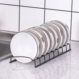 Stainless Steel Dish Draining Rack Multipurpose Silver Plates Storage Rack Space Saving Bowls Plates Drainer Holder Kitchen
