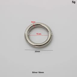 50 pieces 6 colors 6 sizes chrome color die casting O rings for woman shouldbags purse close round ring purse accessories